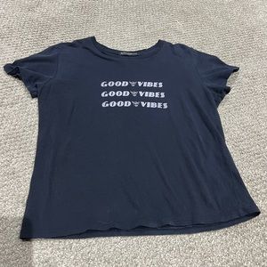 Brandy Melville Good Vibes Crop Top